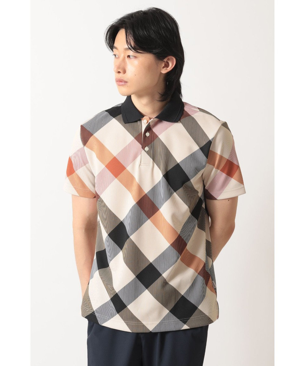 DAKS メガチェック カノコポロシャツ 