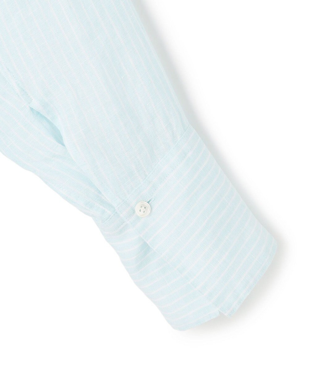 23区 【先行予約】LIBECOリネン ポケット刺繍 クロップドシャツ 