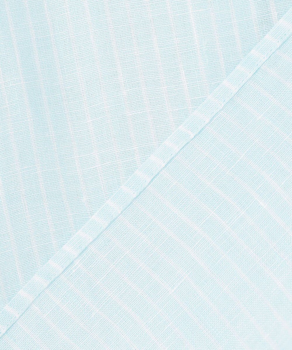 23区 【先行予約】LIBECOリネン ポケット刺繍 クロップドシャツ 