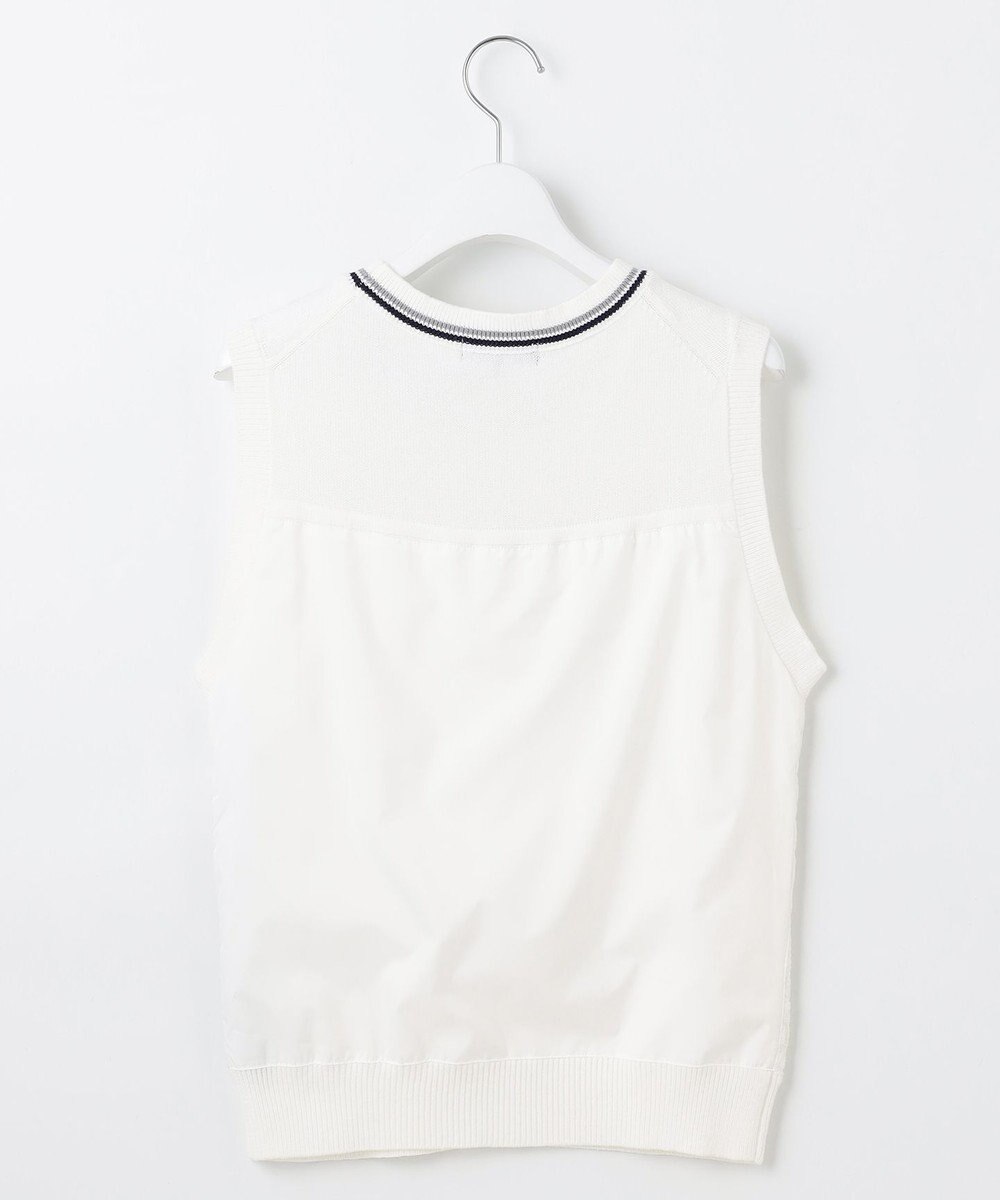 23区GOLF 【WOMEN】【ウォッシャブル】コットンブレンドサイドロゴベスト 