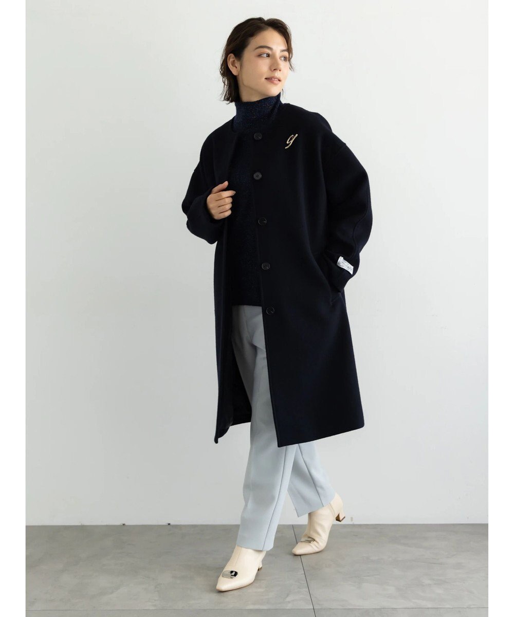 Te chichi ウールメルトンノーカラーロングコート《2025winter catalog item》 