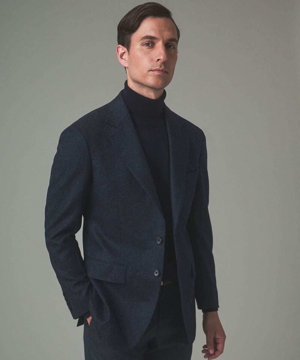 GOTAIRIKU 【尾州】カシミヤブレンド定番ヘリンボーン ジャケット(2024年モデル) 