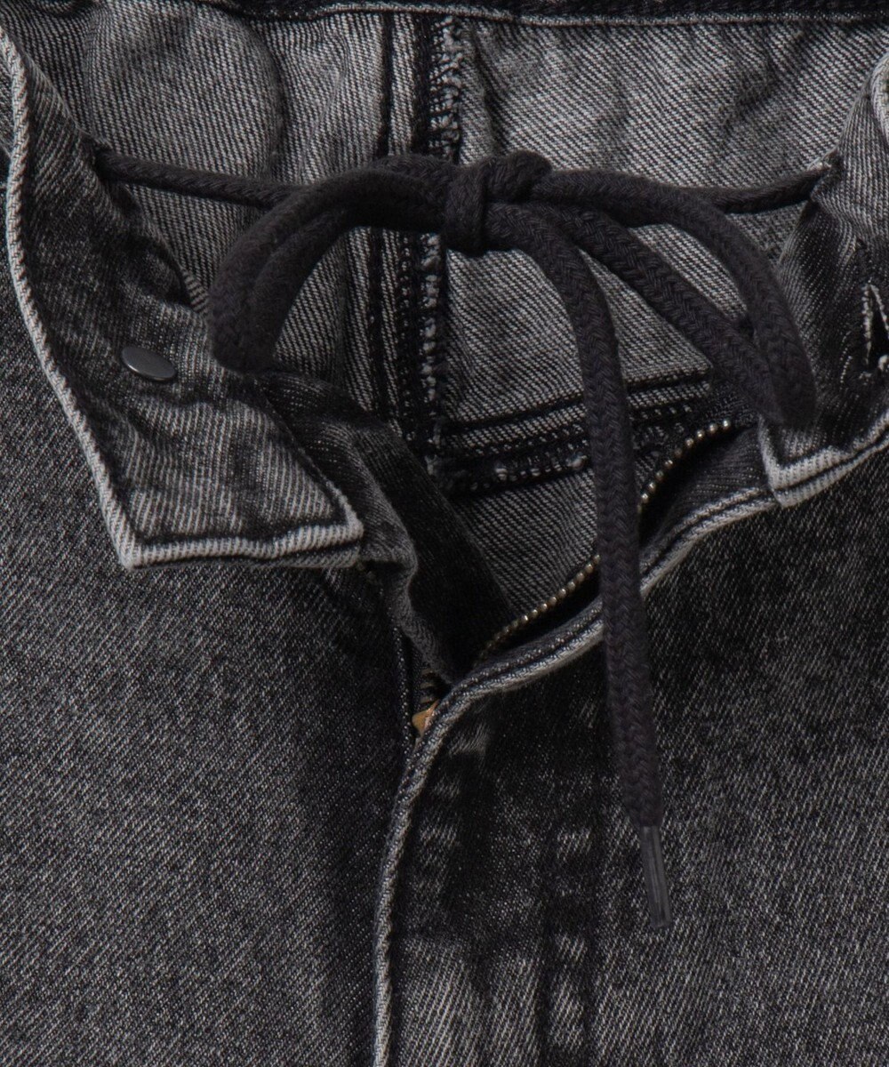 WEGO 【ユニセックス着用ITEM/SMLサイズ展開】デニムルーズフレアパンツ 