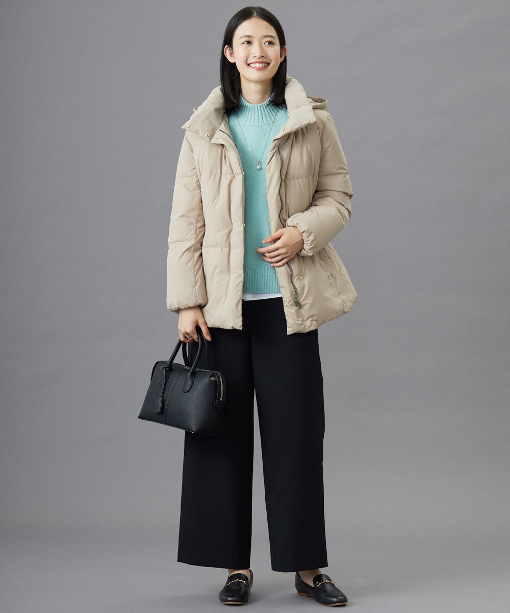 J.PRESS LADIES L 【洗える】ブラッシュドマルチポリ ショート ダウンコート 