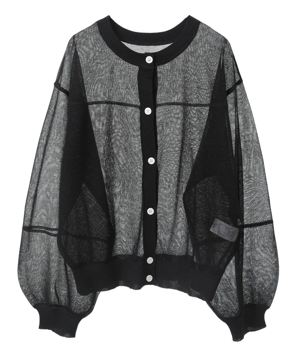 AMERICAN HOLIC 【WEB限定】【接触冷感】2WAYシアーニットカーディガン 