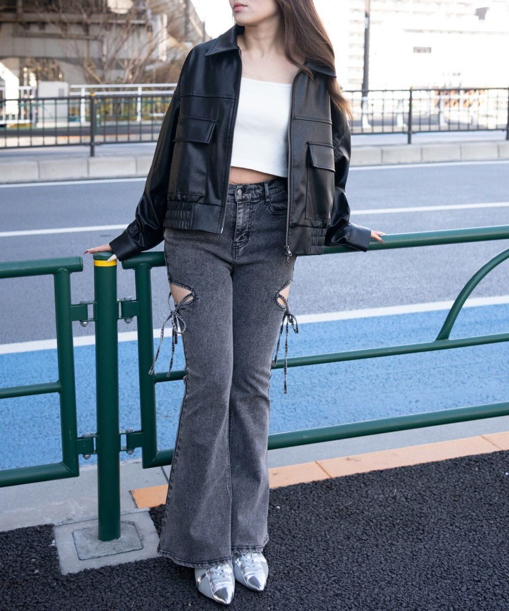 WEGO PUショートジャケット 