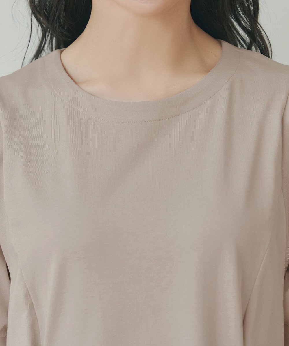 Tiaclasse 【おのののかさん着用】「サマケア」パフスリーブAラインワンピース 