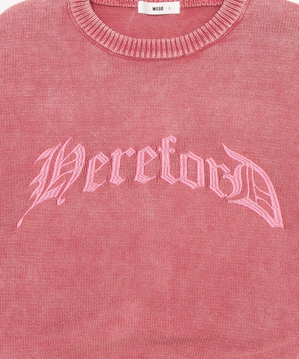WEGO ブリーチニットグラフィックプルオーバー 