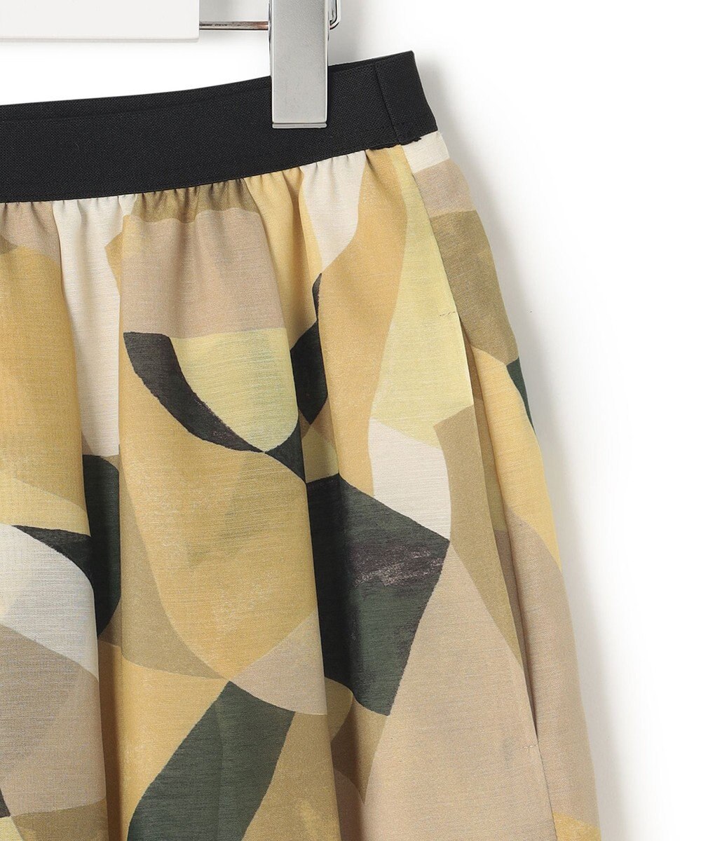 23区 S 【洗える】Pilatプリント ギャザー スカート 