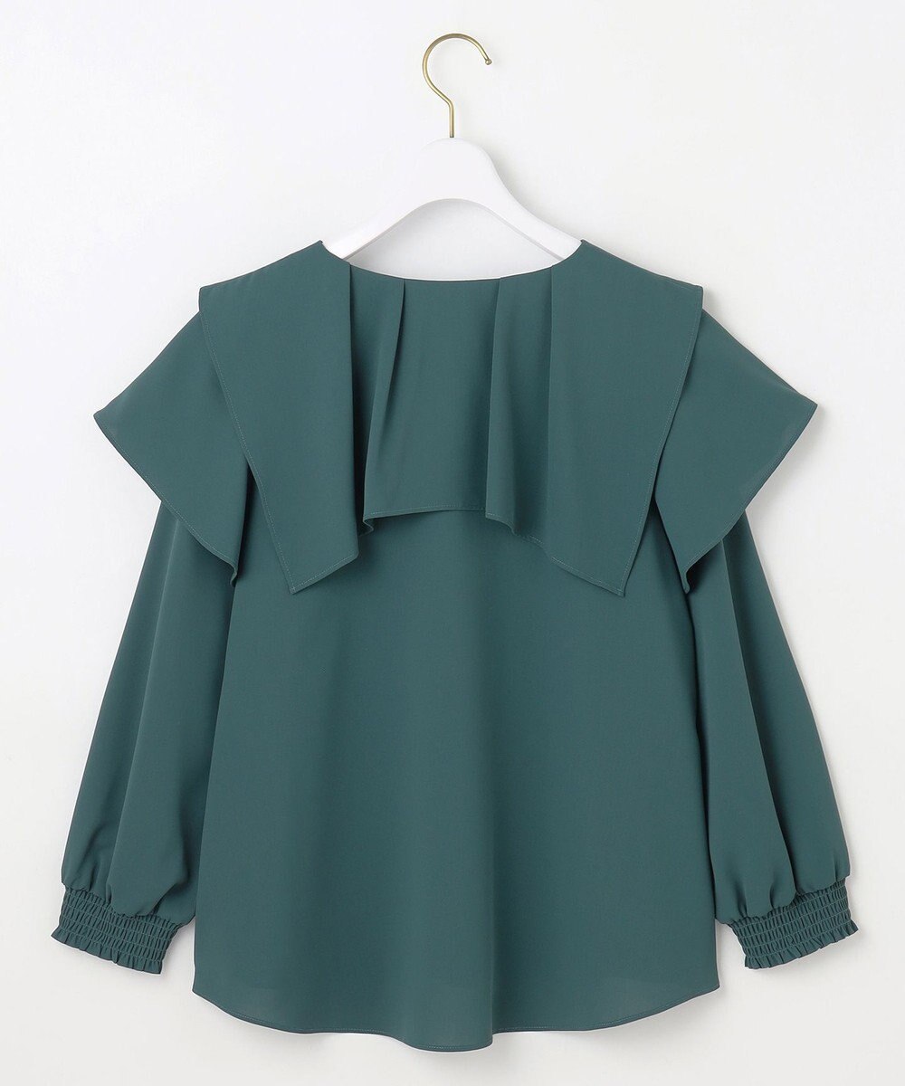 ANY SIS L 【洗える】スクエアラッフルカラー ブラウス 