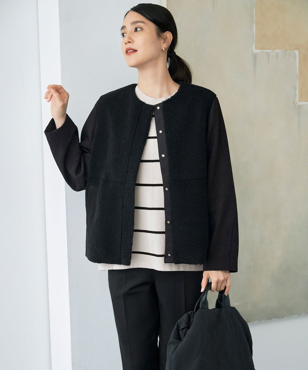 自由区 L 【WEB限定カラーあり】レーヨンストレッチ ニットT 