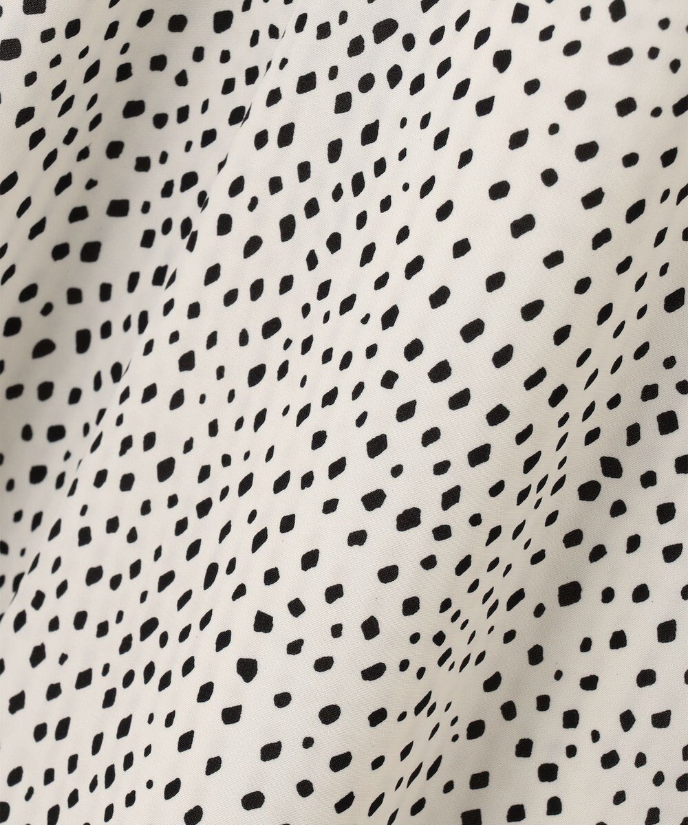 Feroux 【洗える】ショルダーオープンドット ワンピース 