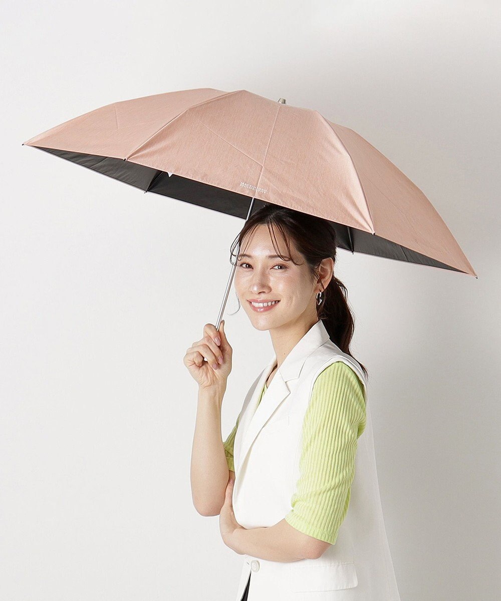 MOONBAT 【フワクール生地使用/軽量】MACKINTOSH PHILOSOPHY 遮光 晴雨兼用 折りたたみ日傘 シャンブレー 