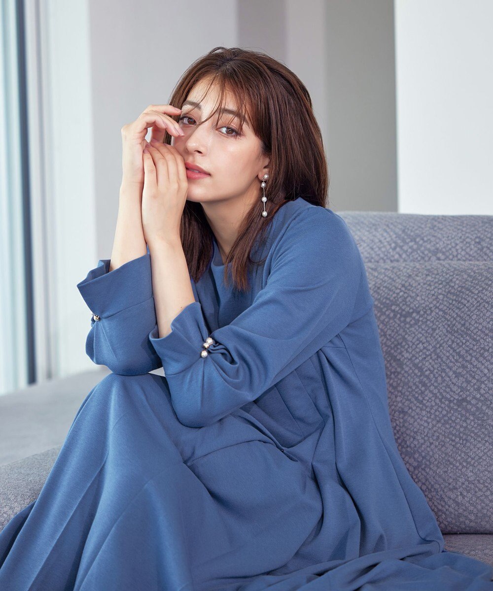 Tiaclasse 【GOLD LABEL・洗える】アシメプリーツポンチワンピース 