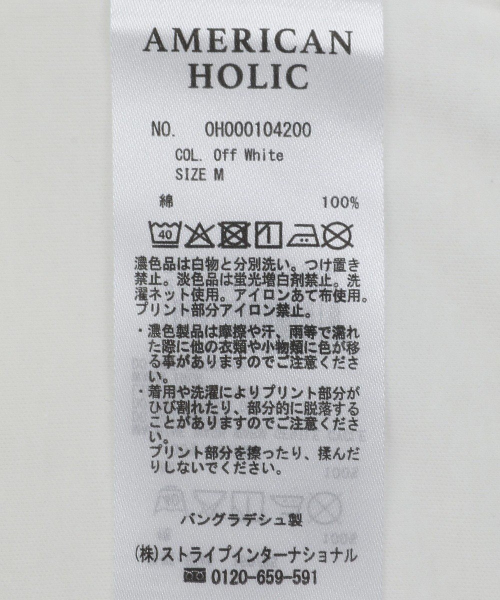 AMERICAN HOLIC ＴＲＵＴＨ箔プリントカットプルオーバー 