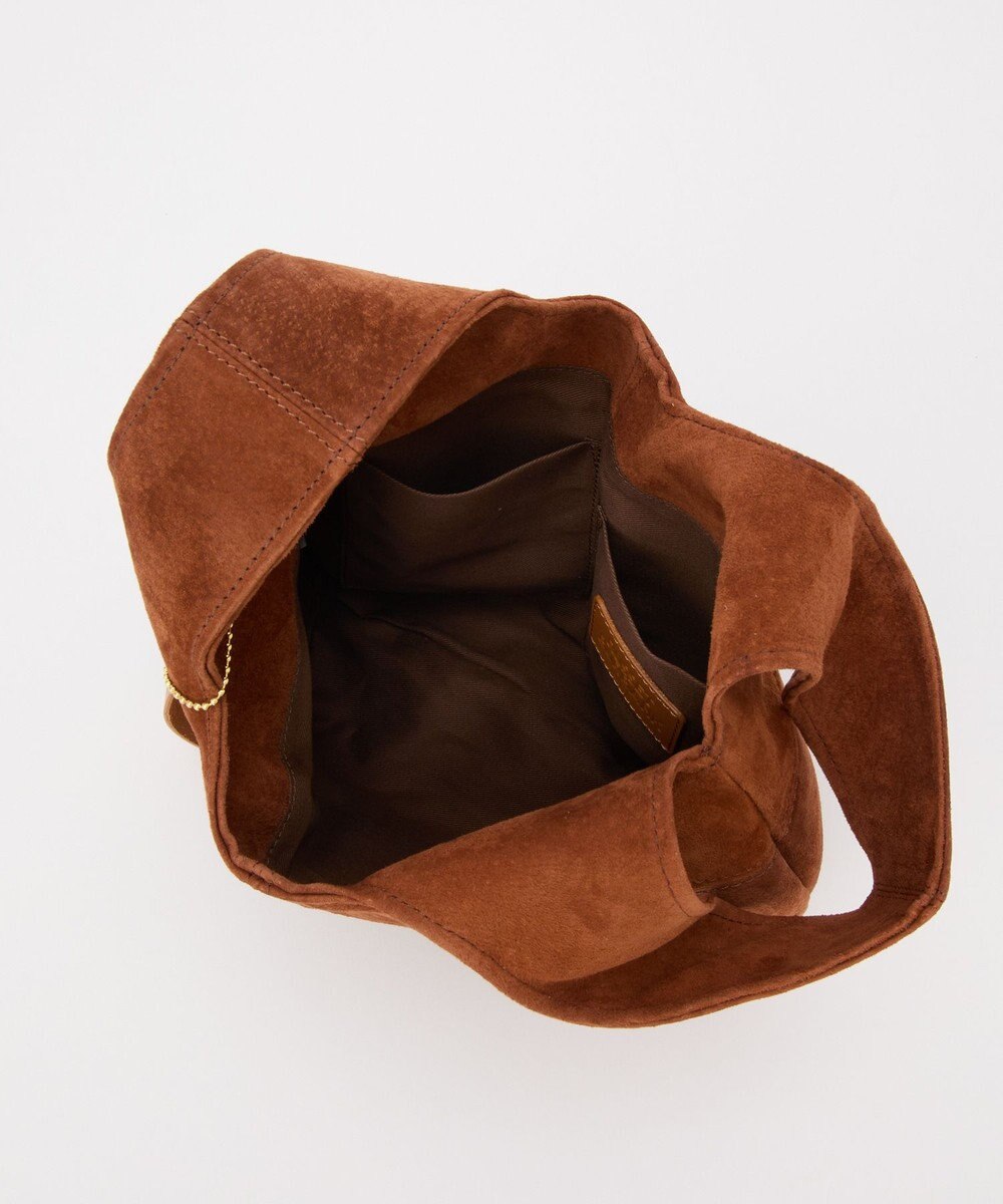 russet 【2025AW新作】本革スエード巾着ハンドバッグ(CE-1582) 