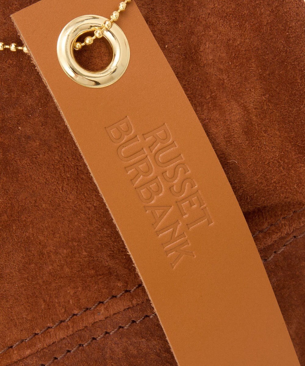 russet 【2025AW新作】本革スエード巾着ハンドバッグ(CE-1582) 
