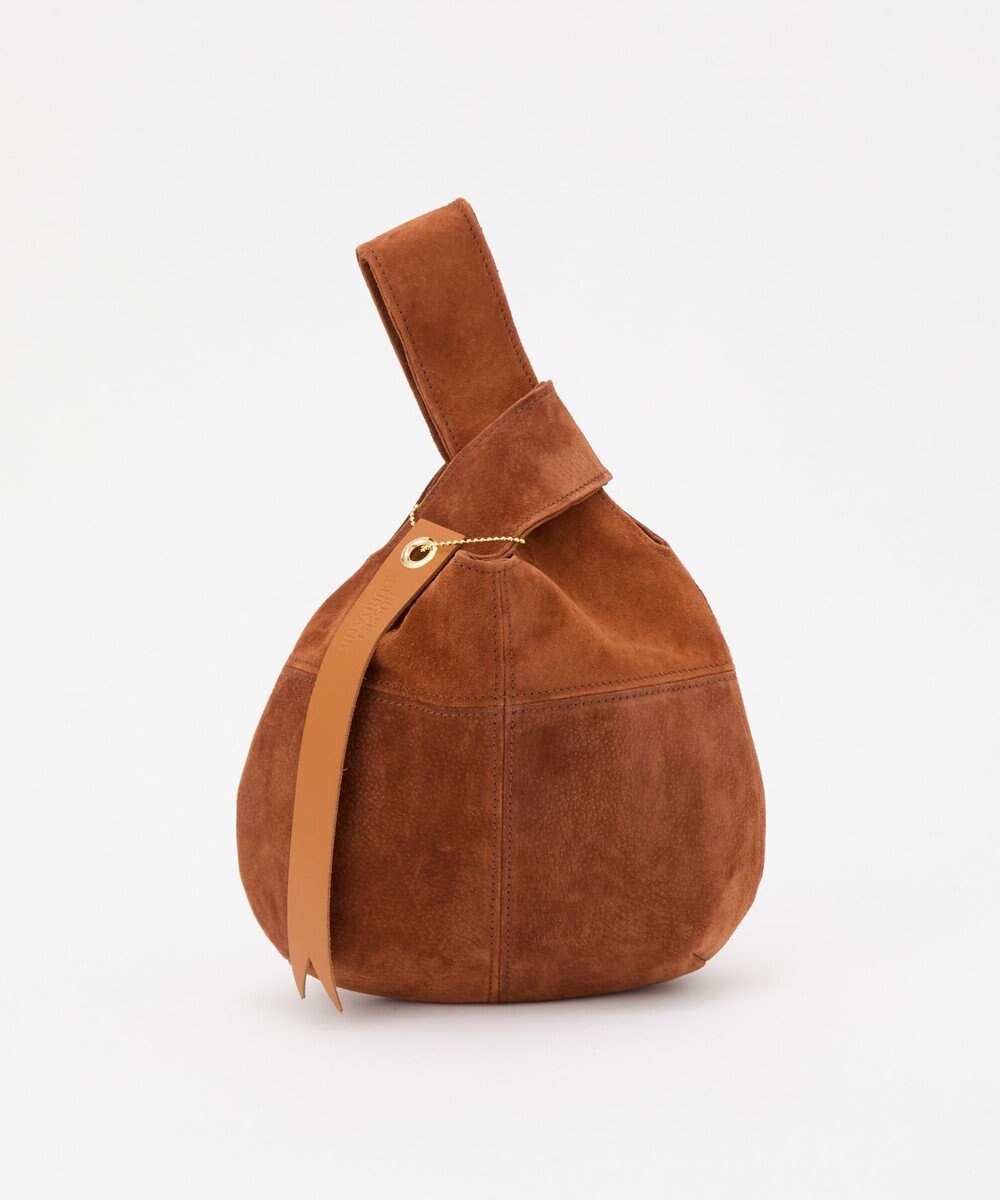 russet 【2025AW新作】本革スエード巾着ハンドバッグ(CE-1582) 
