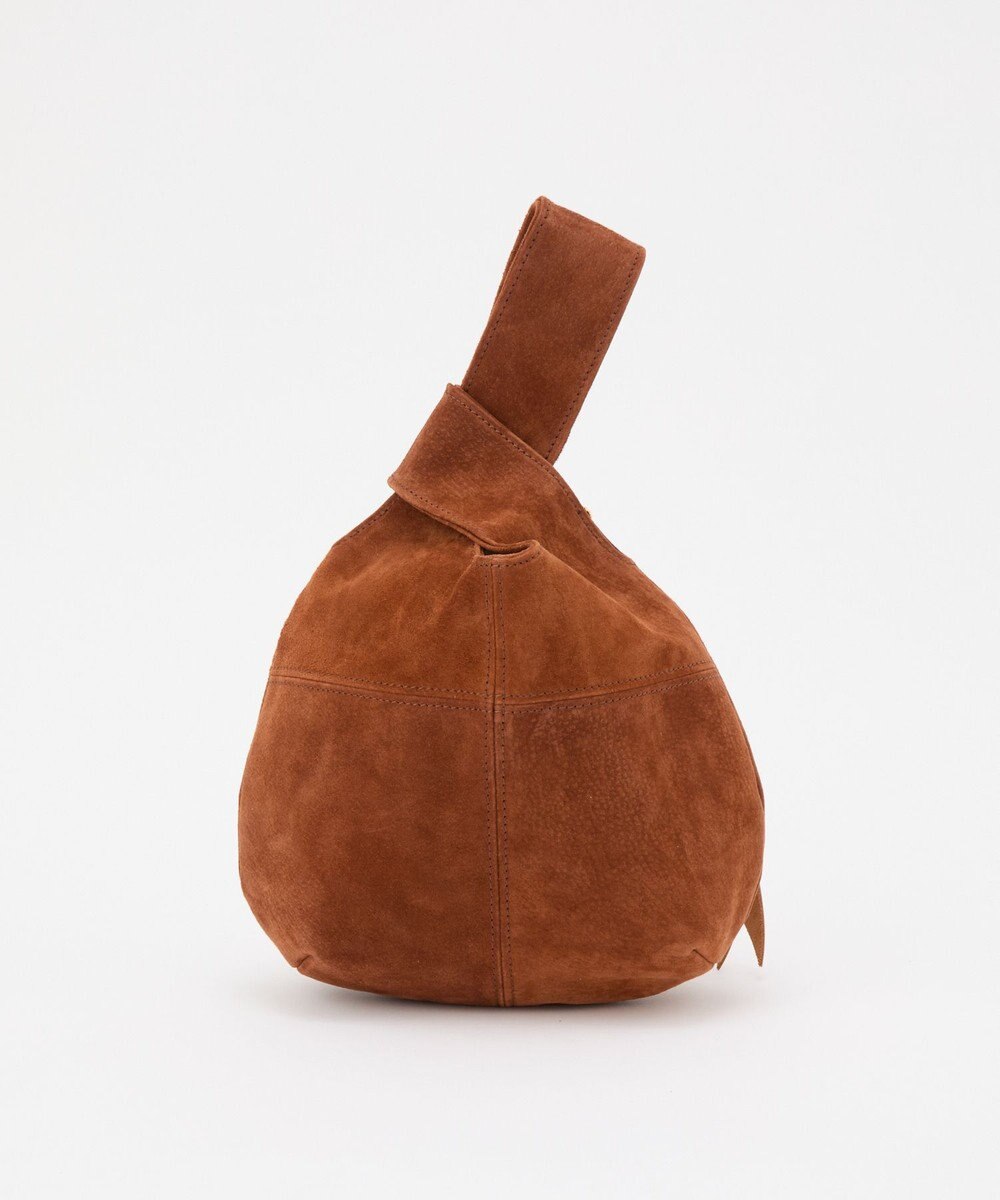 russet 【2025AW新作】本革スエード巾着ハンドバッグ(CE-1582) 