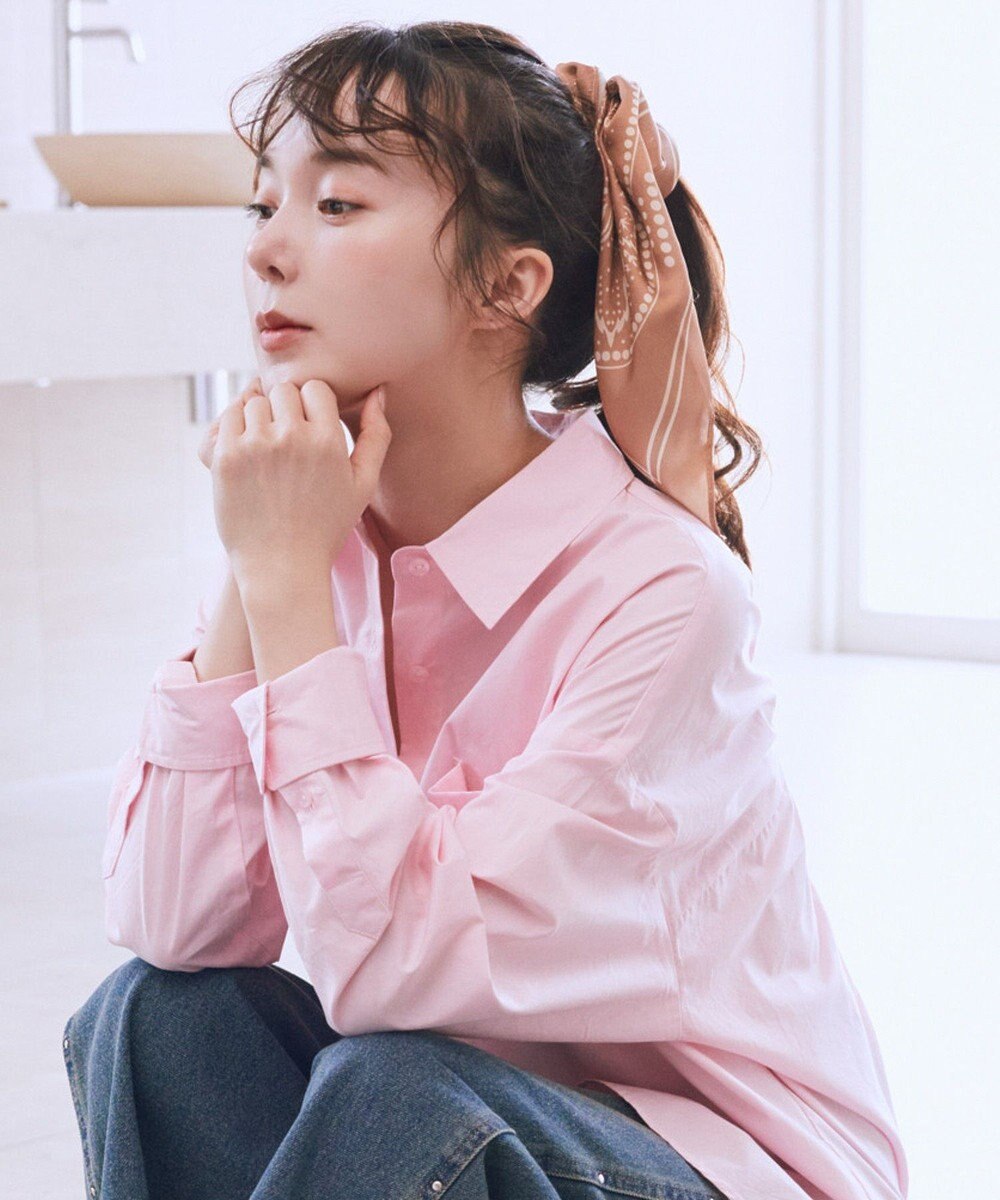 earth music&ecology ボタニカル柄スカーフ（70 ×70） 