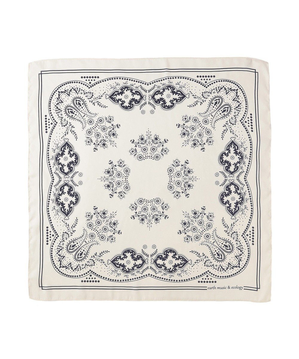 earth music&ecology ボタニカル柄スカーフ（70 ×70） 
