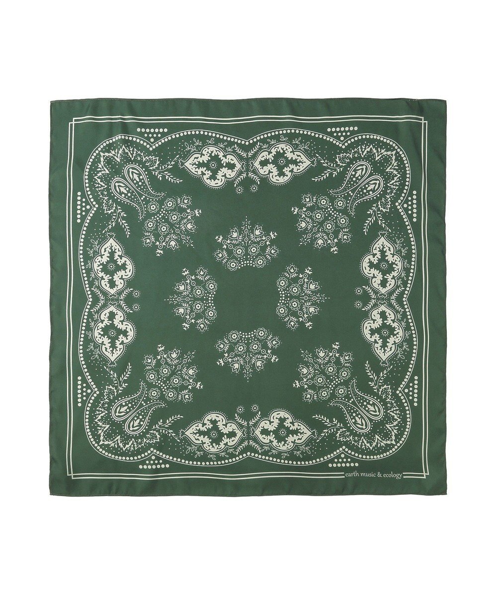 earth music&ecology ボタニカル柄スカーフ（70 ×70） 