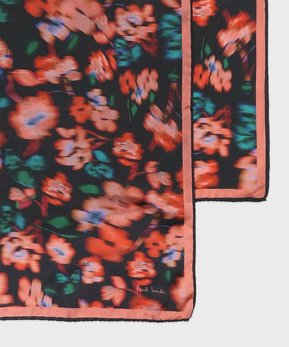 Paul Smith Tea Floral シルク スカーフ 