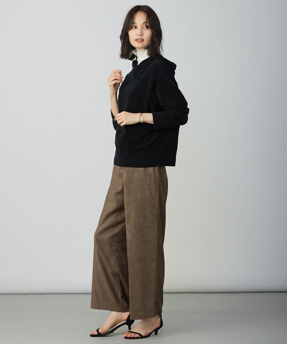 J.PRESS LADIES CHENILLE フーデッド ニット 