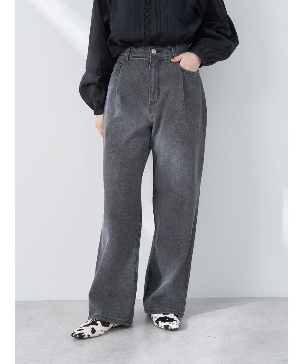 earth music&ecology タックルーズデニムパンツ 