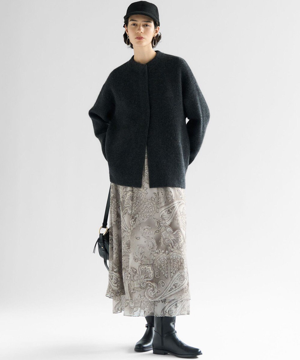 23区 L 【洗える】Erica クレープペイズリープリント スカート 