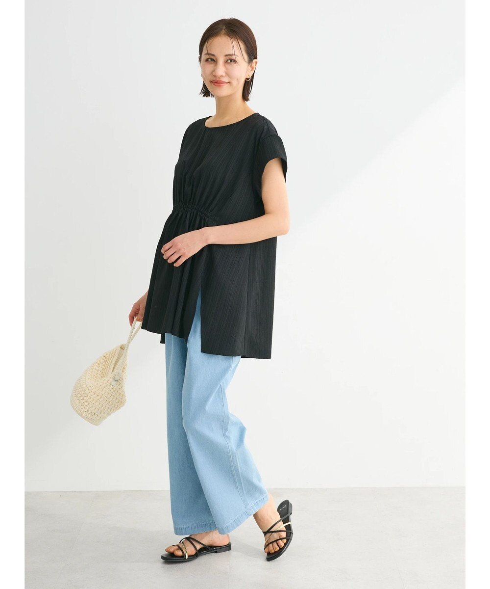 Green Parks 変形ストライプジャガードチュニック 