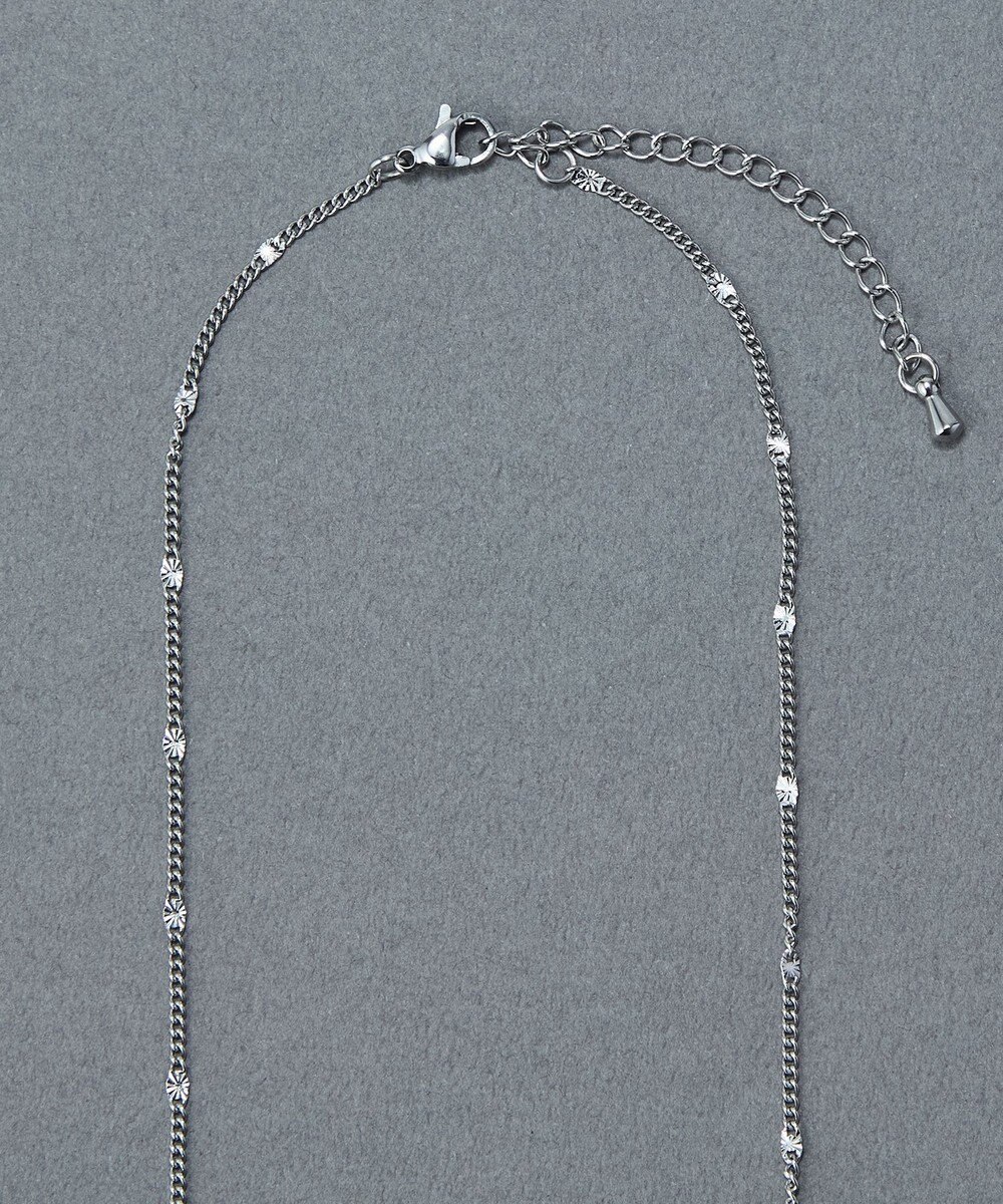 Phoebe 〈金属アレルギー対応〉ポイントチェーンステーションネックレス/シルバー 