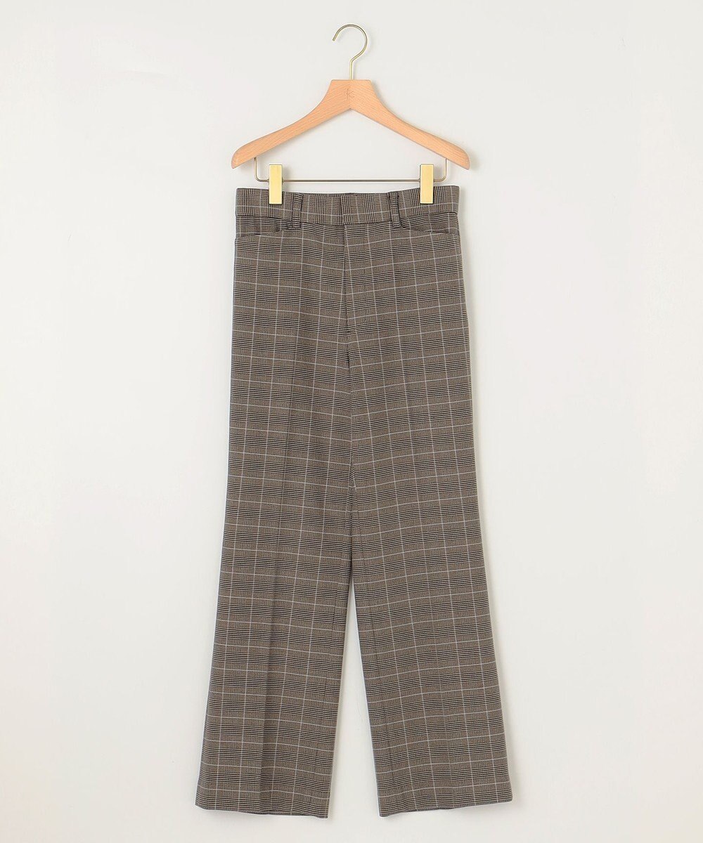 組曲 S 2WAYウォームストレッチ ストレートチェックパンツ 