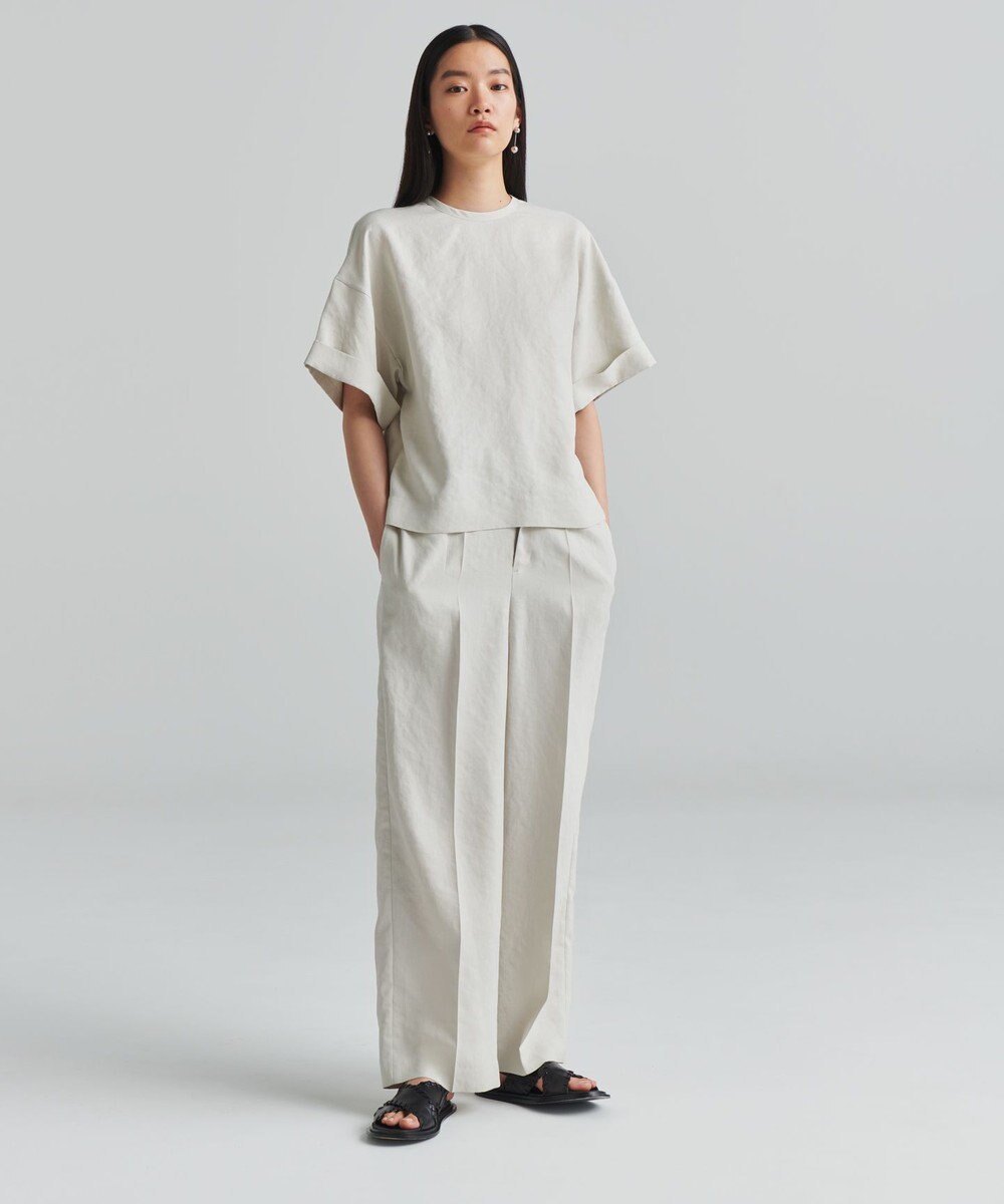 NAVE 【ReNAVE　洗える】スラブツイルブラウス 