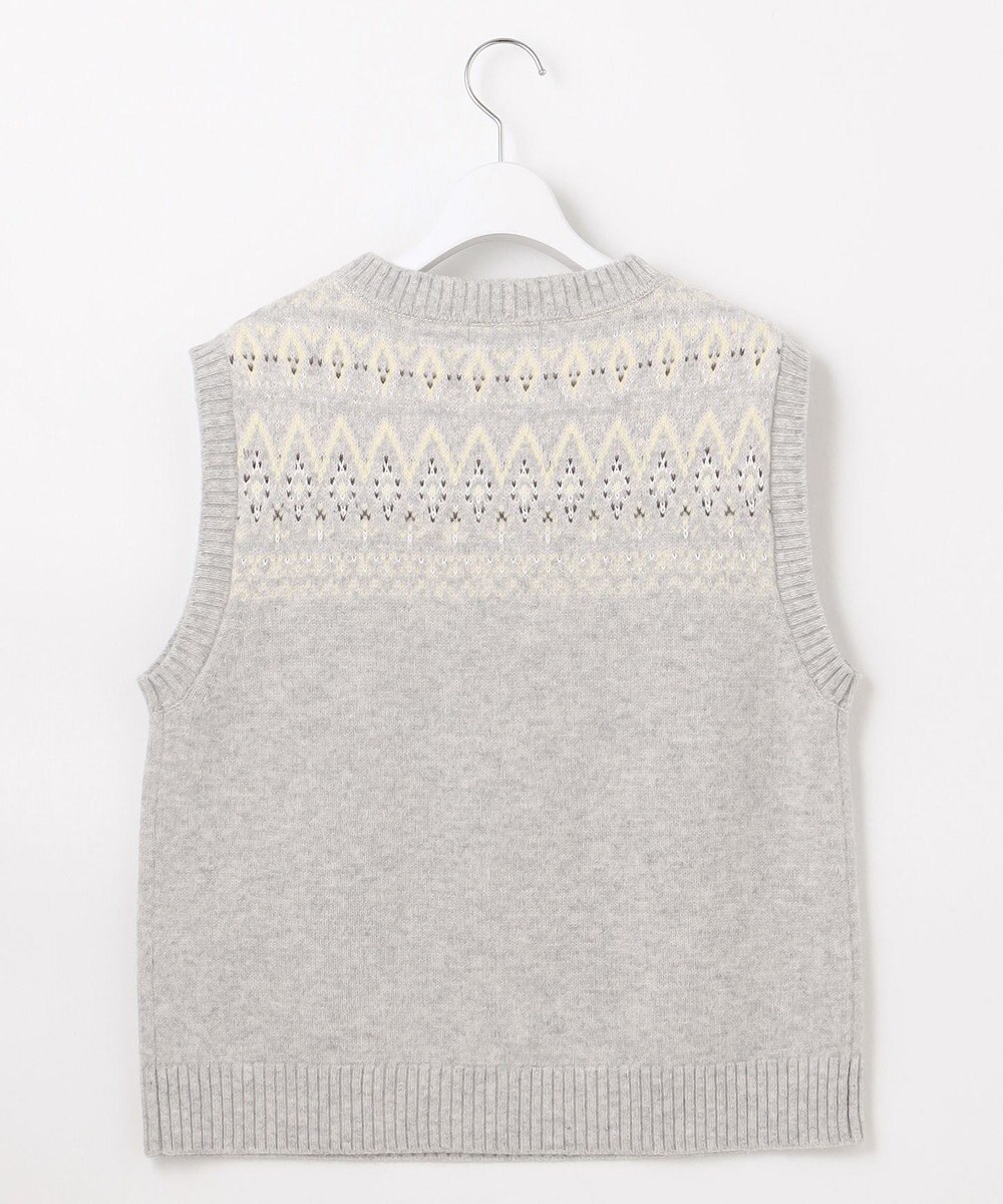 J.PRESS LADIES 【WEB限定・洗える】FAIR ISLE ニットベスト 