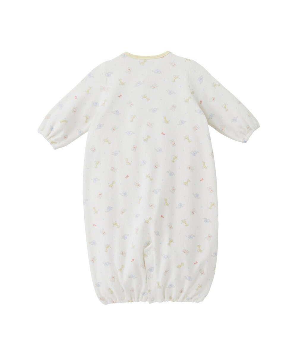 MIKI HOUSE HOT BISCUITS 【50-60㎝】 スムース素材 総柄ツーウェイオール 