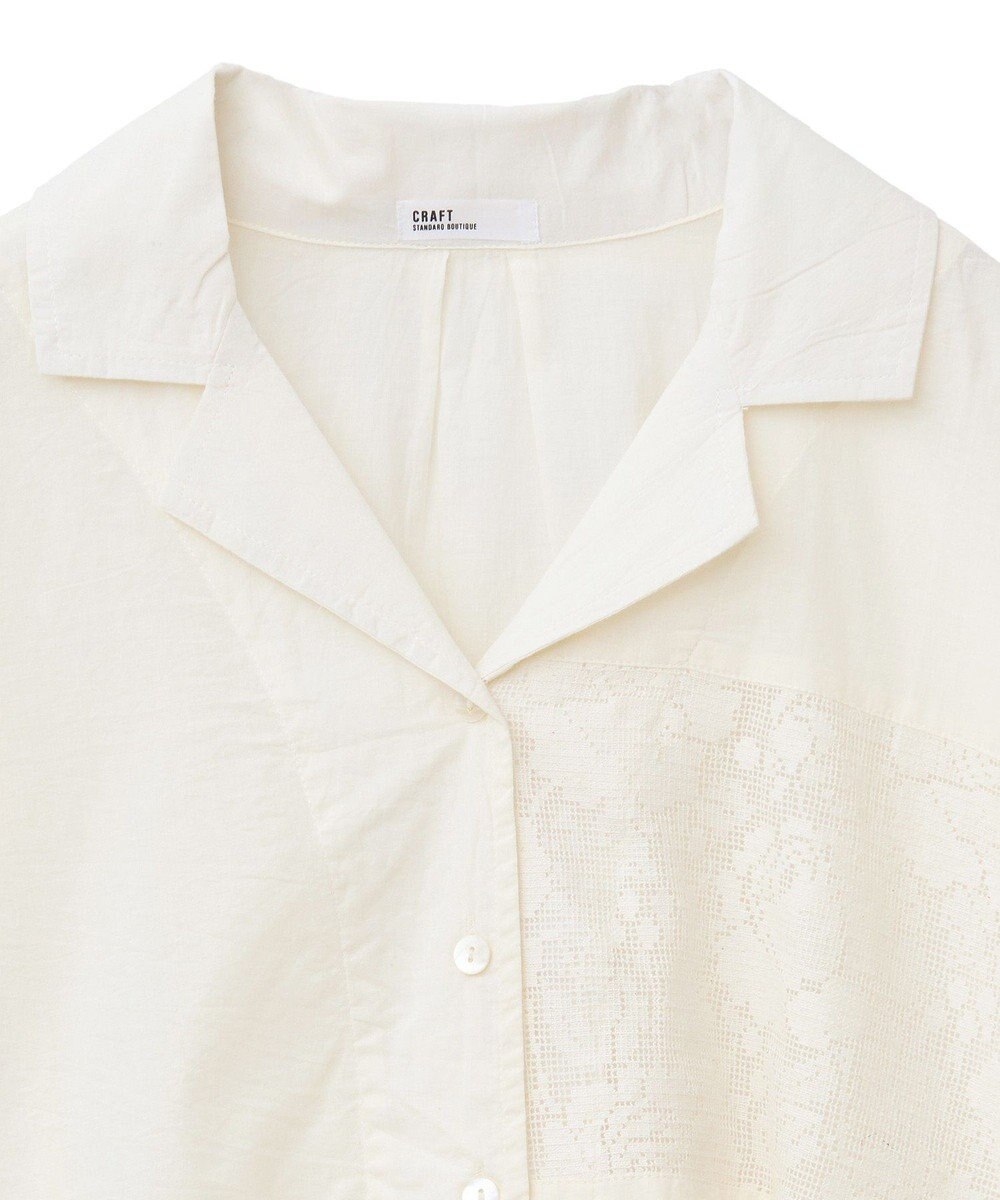 CRAFT STANDARD BOUTIQUE レースパッチワークシャツ 