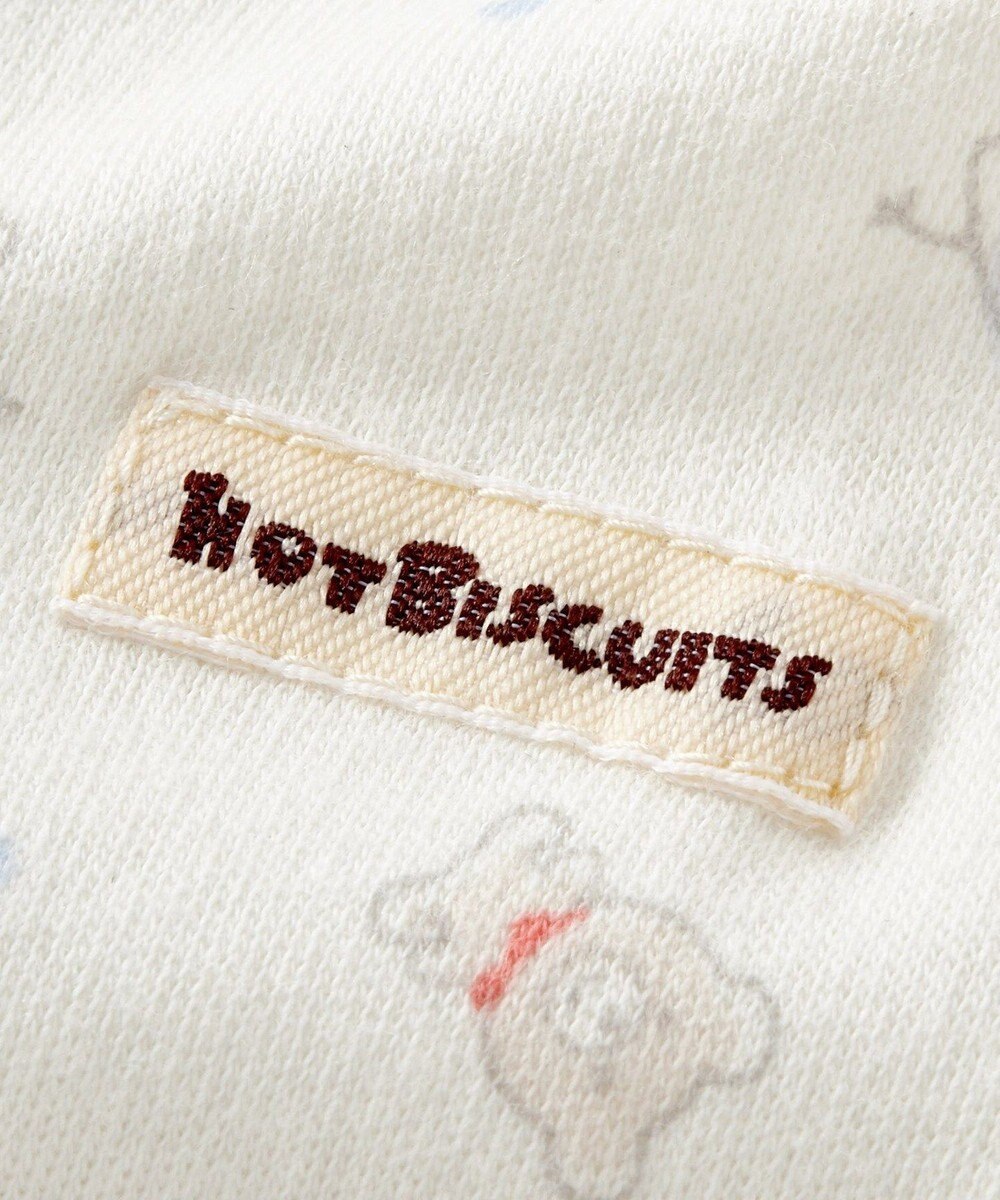 MIKI HOUSE HOT BISCUITS 【50-60㎝】 スムース素材 総柄ツーウェイオール 