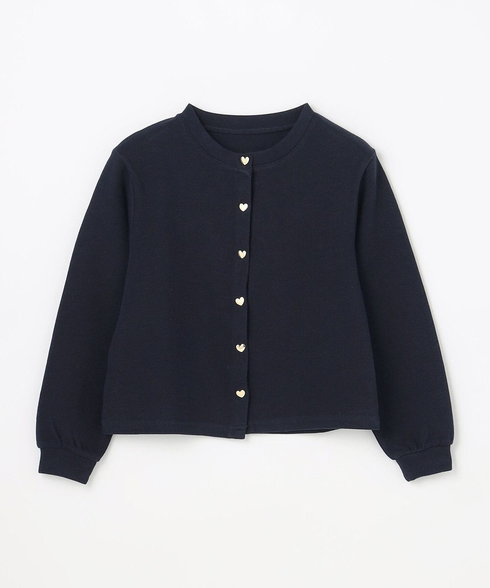 ANY KIDS 【洗濯機可能】スナップボタン カーディガン 