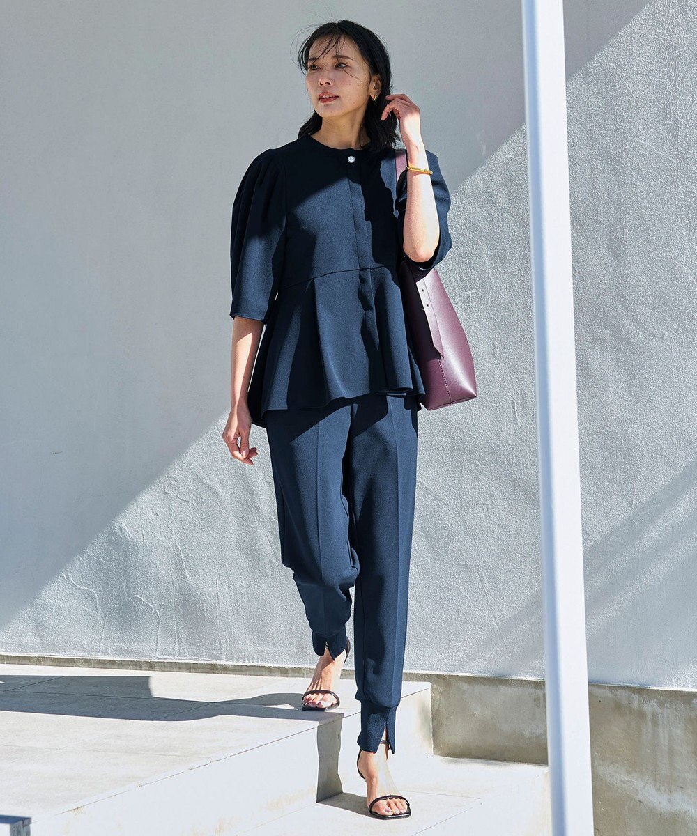 UNFILO 【VERY×UNFILOコラボ】BEAUTY MOVE ペプラムブラウス 