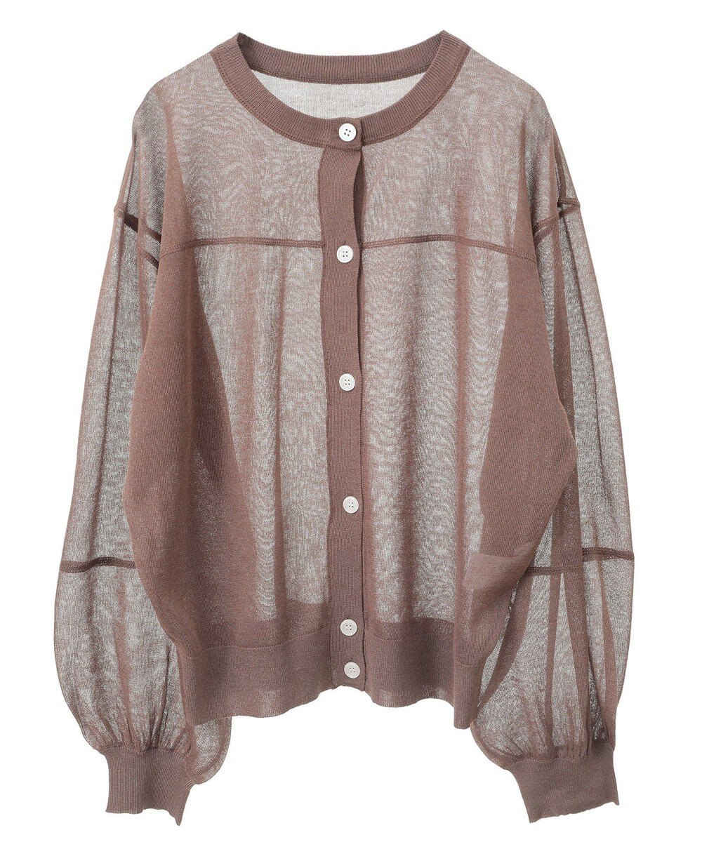 AMERICAN HOLIC 【WEB限定】【接触冷感】2WAYシアーニットカーディガン 