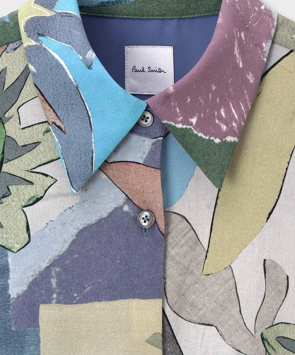 Paul Smith River Collage プリント 半袖 シャツ 