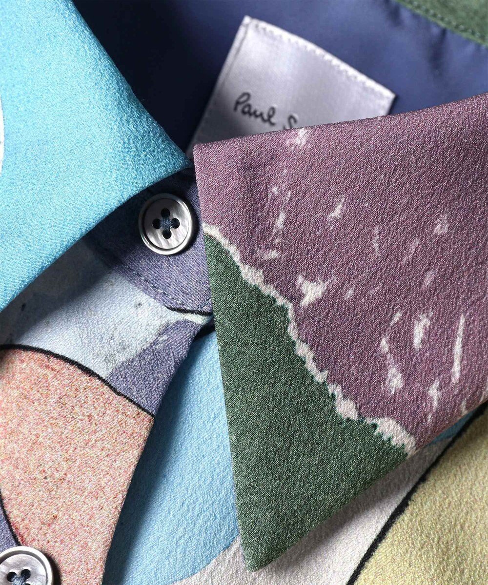 Paul Smith River Collage プリント 半袖 シャツ 