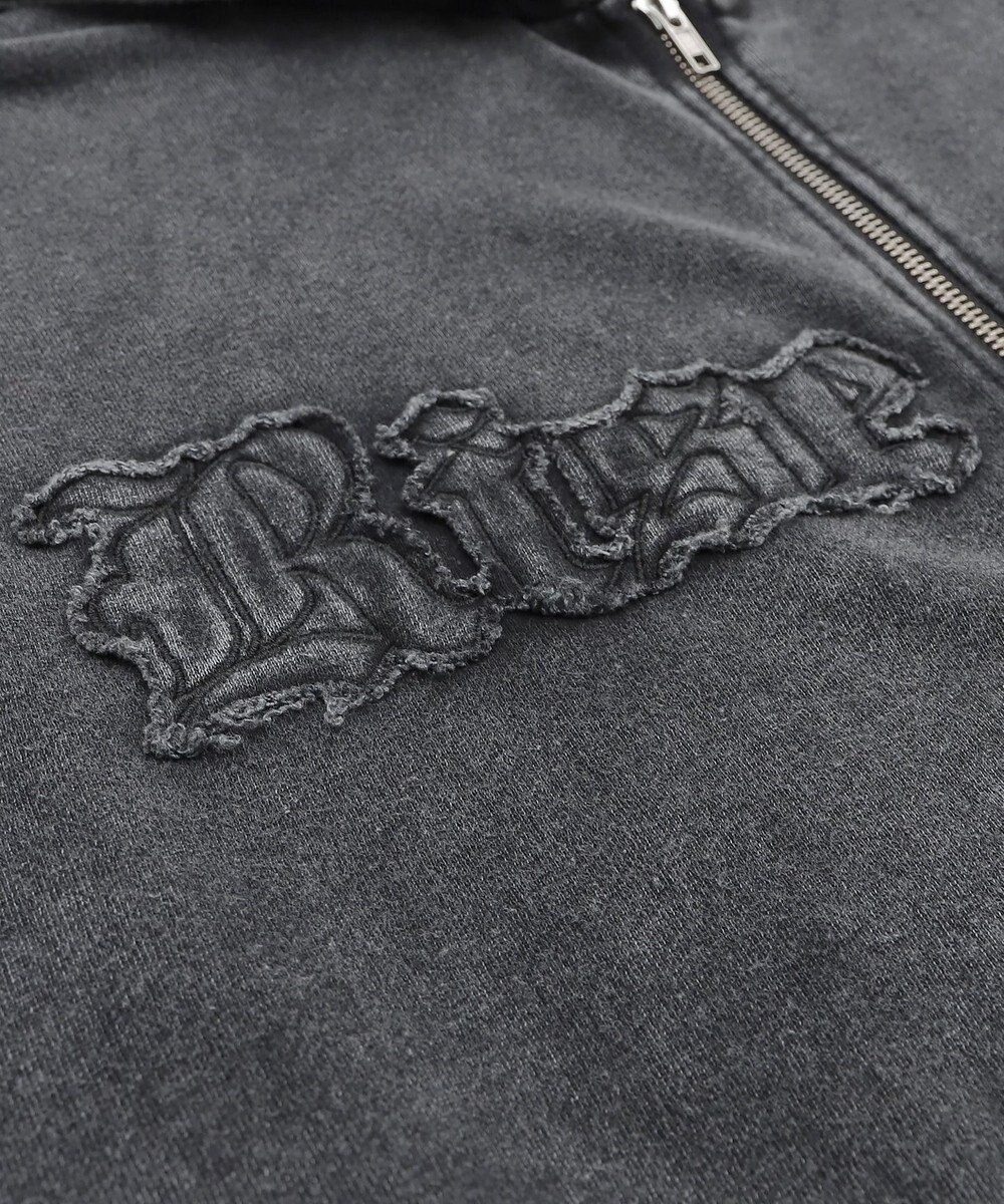 WEGO ロゴヴィンテージウォッシュジップパーカー 