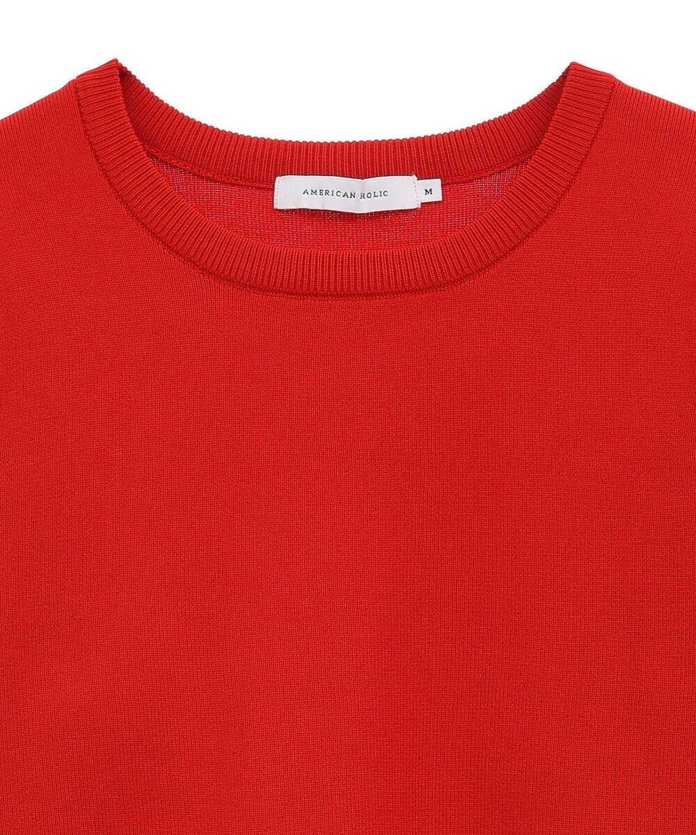 AMERICAN HOLIC エコカルットショルダータックニットプルオーバー 