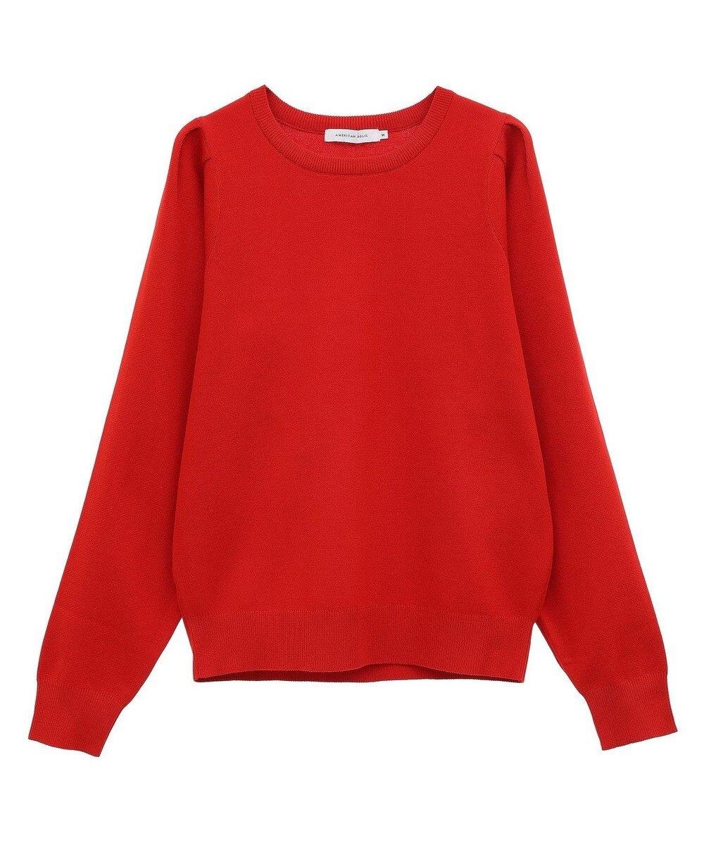 AMERICAN HOLIC エコカルットショルダータックニットプルオーバー 