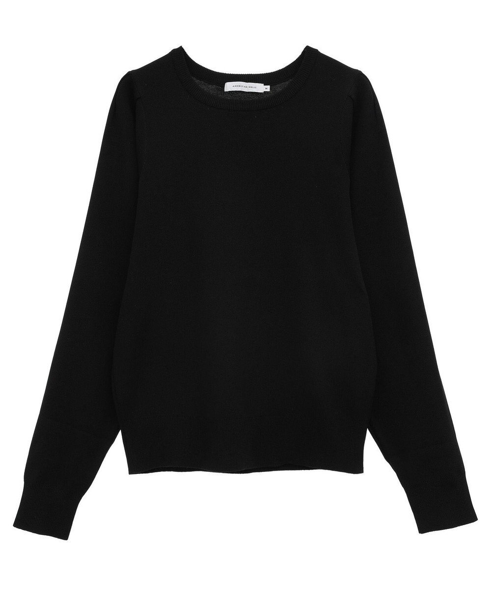 AMERICAN HOLIC エコカルットショルダータックニットプルオーバー 
