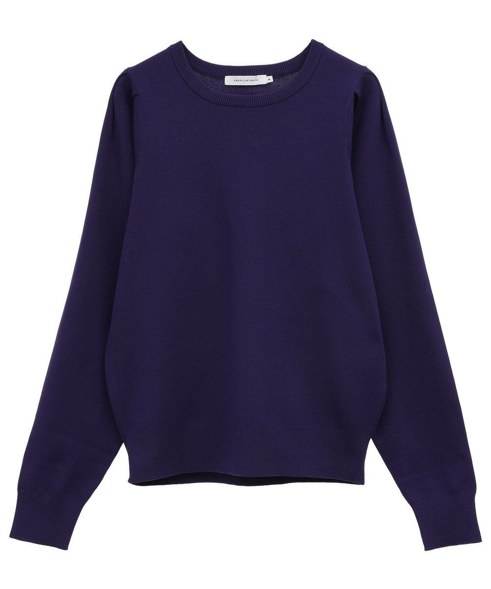 AMERICAN HOLIC エコカルットショルダータックニットプルオーバー 