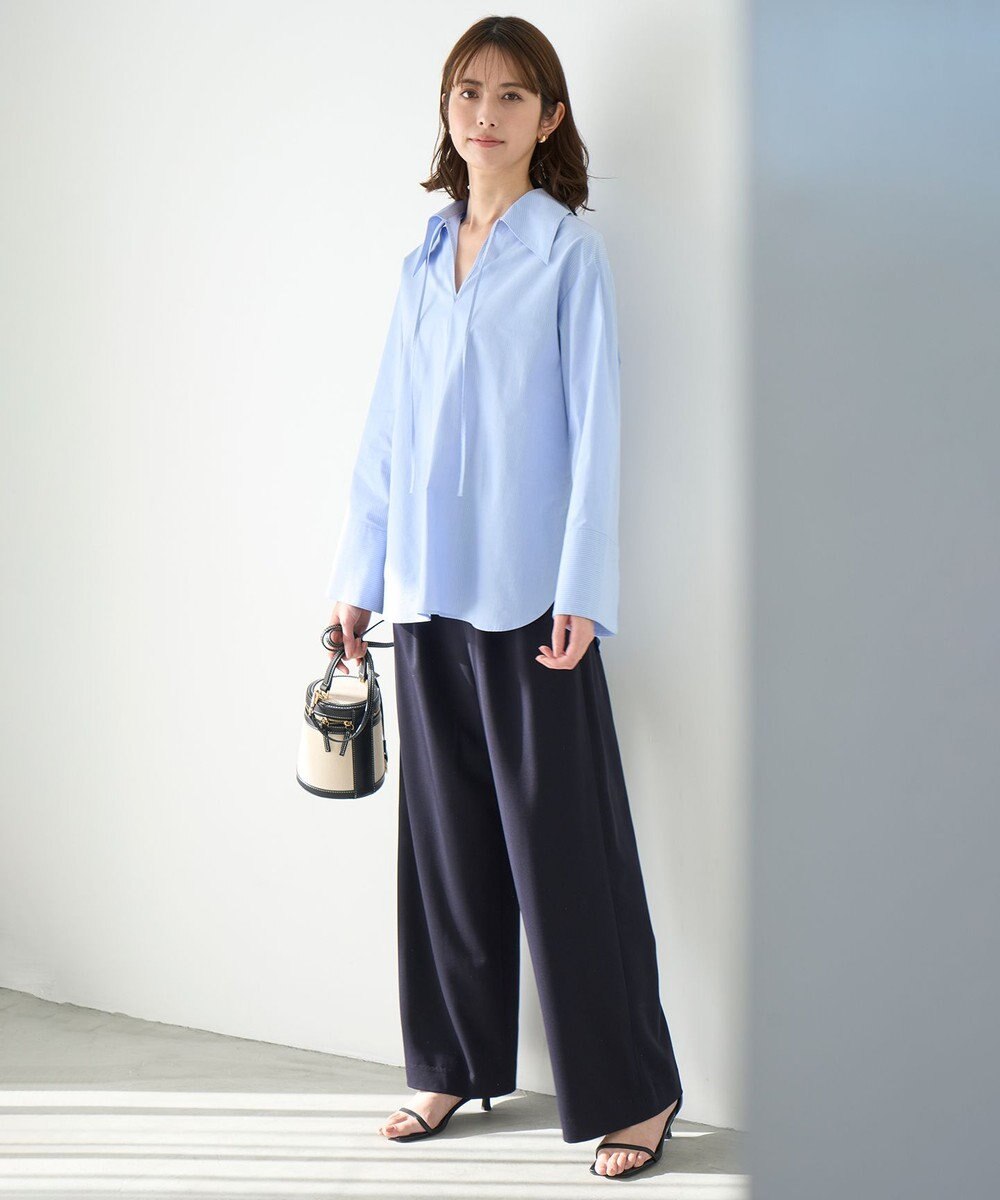 UNFILO スキッパーロングシャツ 