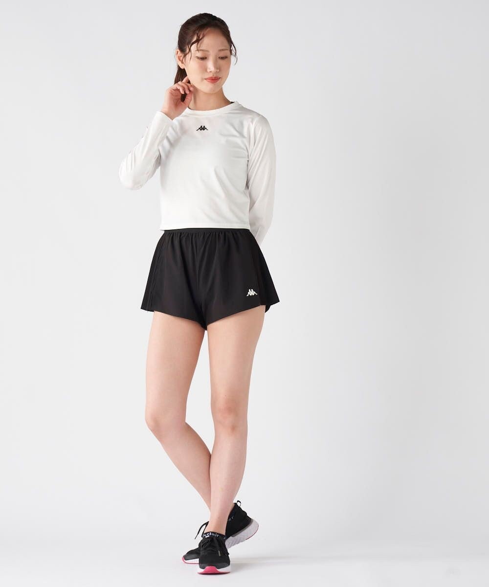 OP／FILA 【Kappa】プリーツ スポーツショートパンツ 